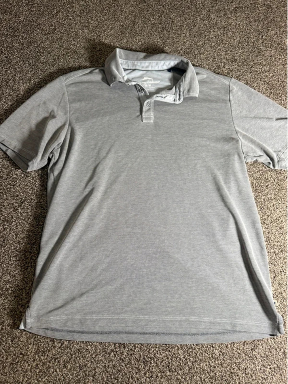 Tommy Bahama Men’s Medium Gray Short Sleeve Polo Shirt